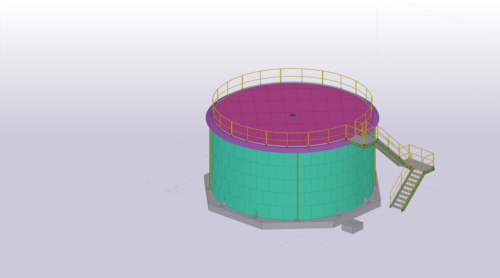 Eti Maden Penta 1 Tankı 3B model görünüş 6